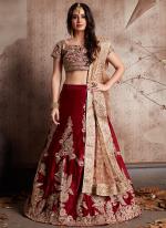 Tafetta Silk Black Bridal Wear Embroidery Work Lehenga Choli